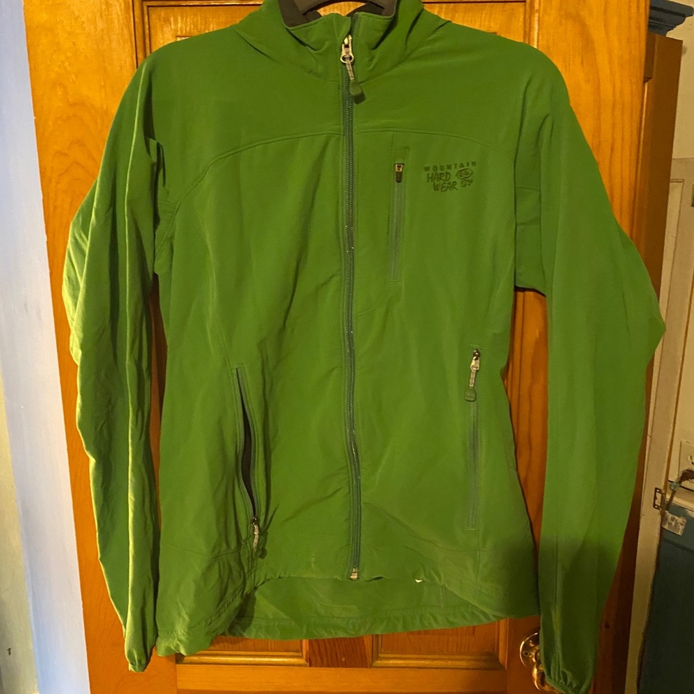 Green athletic jacket